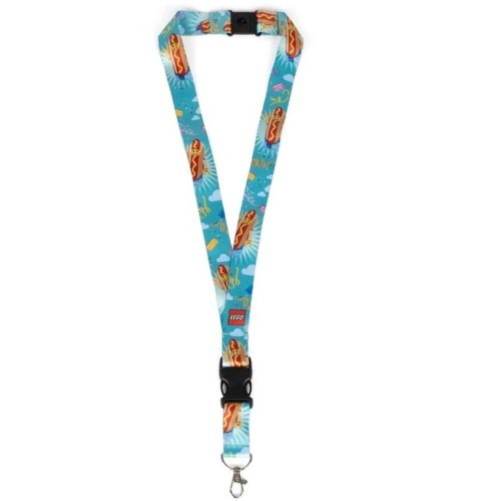 Lego Hot Dog Guy Lanyard